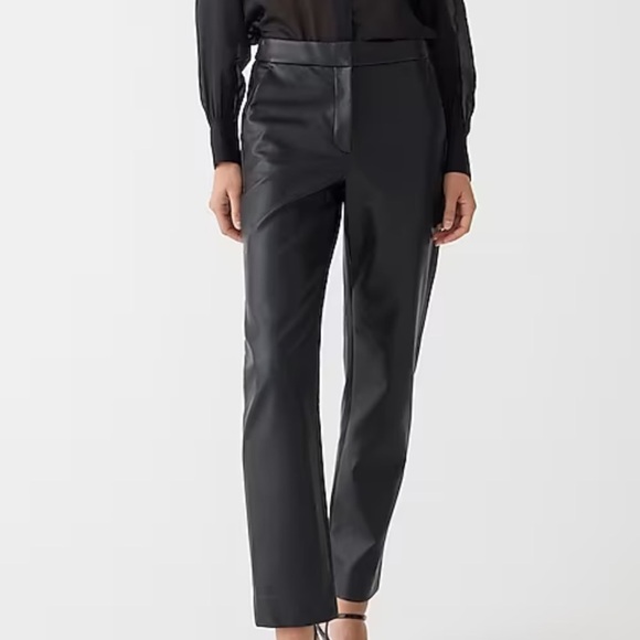 J crew Kate straight-leg pant in faux leather - Picture 1 of 5